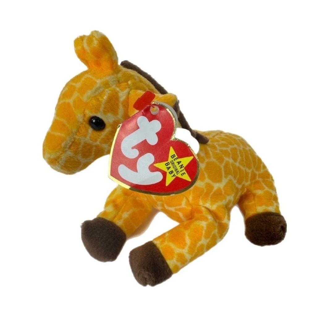Ty Beanie Baby Twigs the Giraffe‎ 1995 Style 4068 PVC Pellets Original Tags